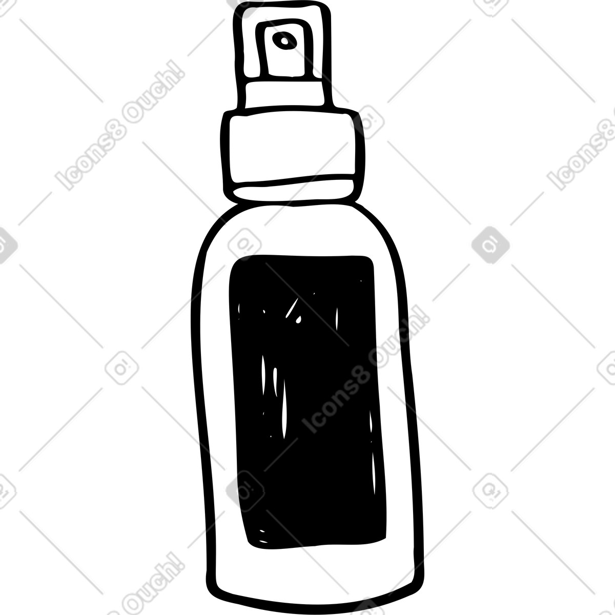 Marks スタイルの スプレー・ボトル のイラストをPNG、SVG形式でダウンロード