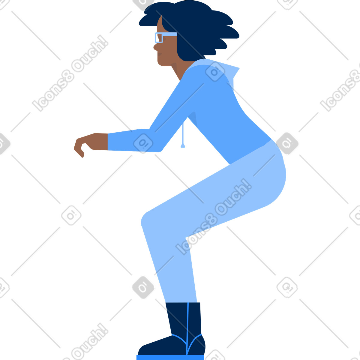 Ilustração de Mulher sentada na moto neve em no estilo Urban para baixar em PNG, SVG