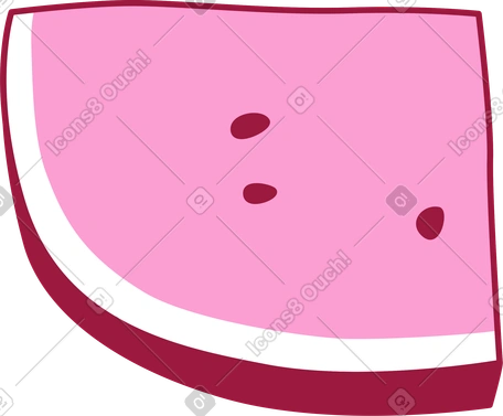 Rodaja de sandia PNG, SVG