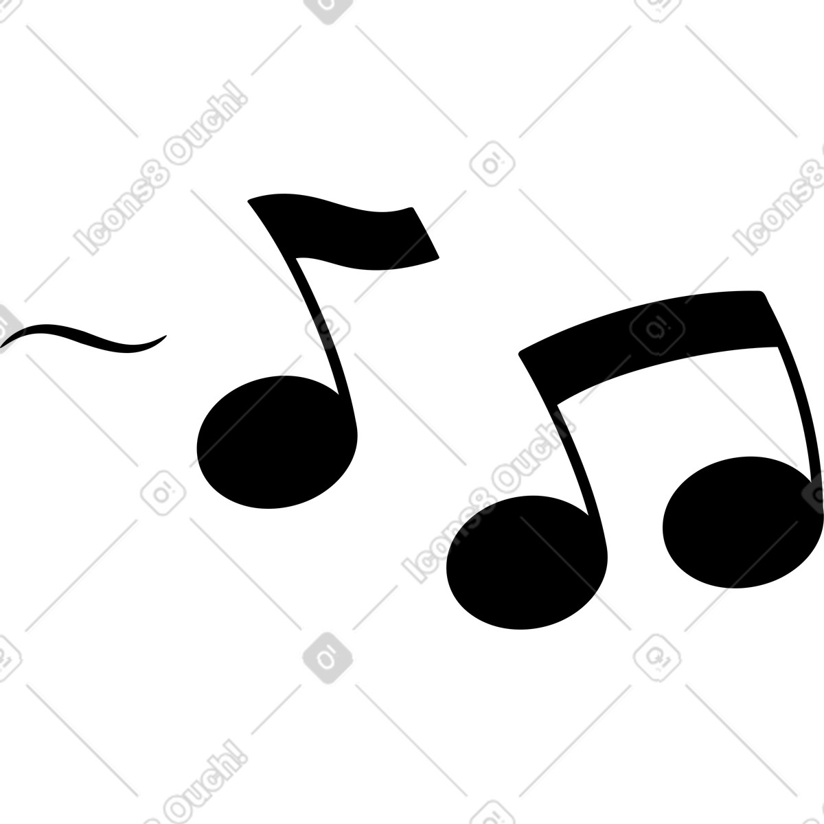 Notes illustration in Looney style download in PNG, SVG