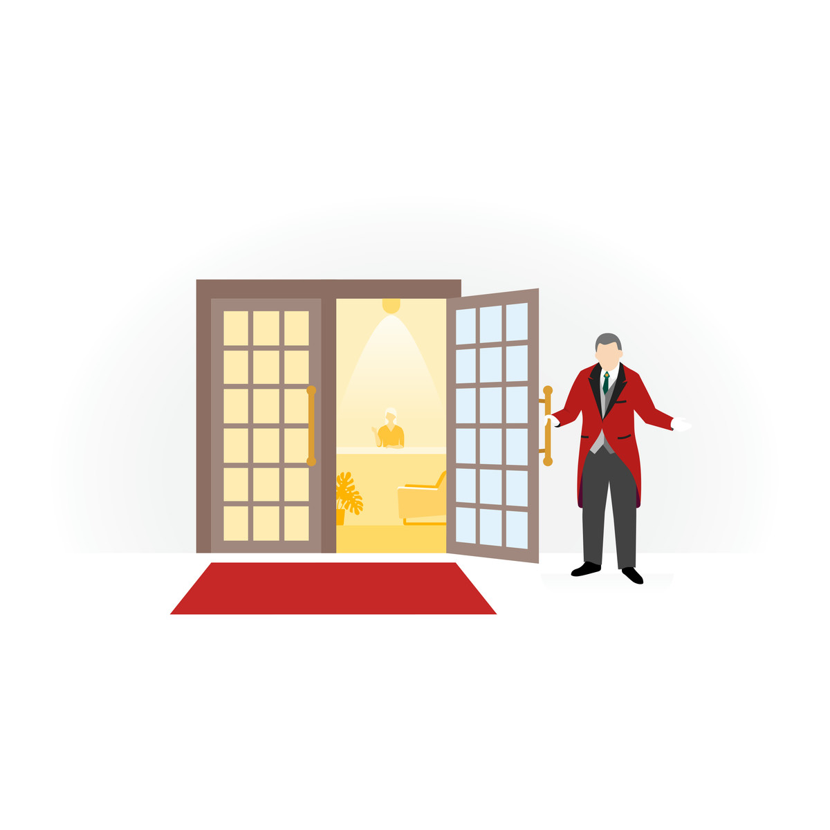 Ilustração de Welcome By Man em no estilo Fogg para baixar em PNG, SVG