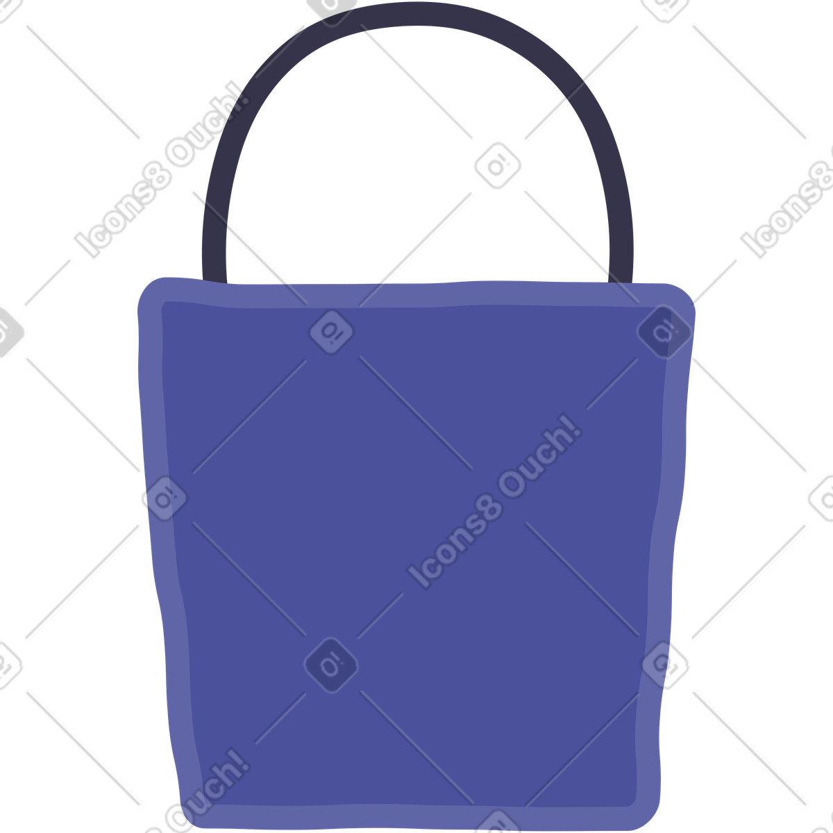 Sacchetto illustrazione in stile Stripy scarica in PNG, SVG