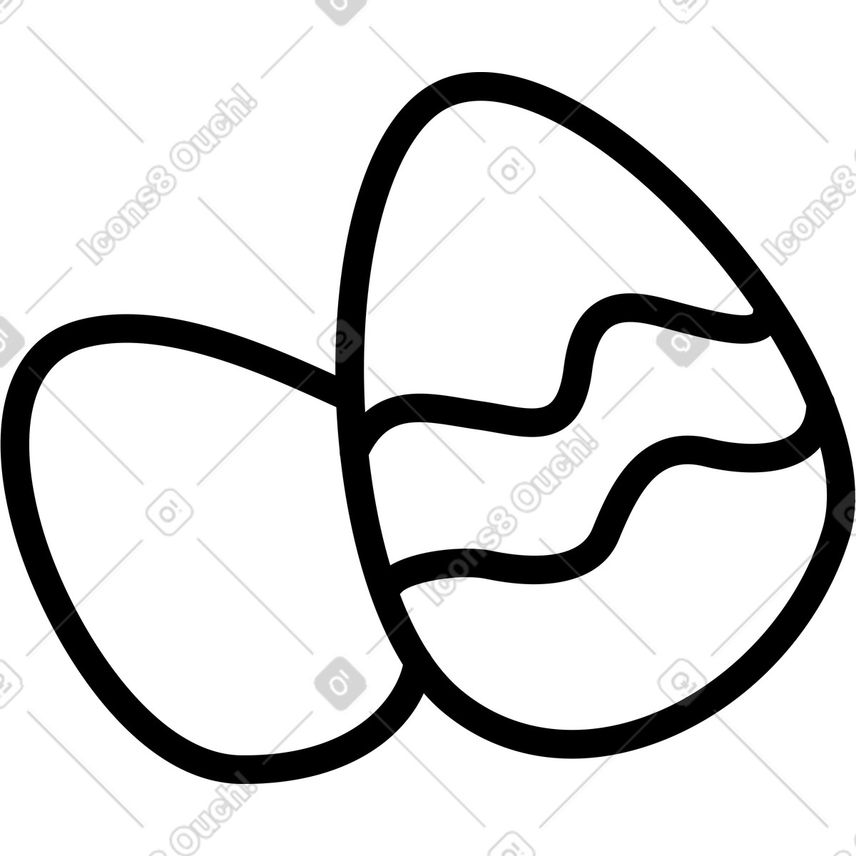 下载 Rocky 风格的 复活节彩蛋 插画，支持 PNG、SVG 格式