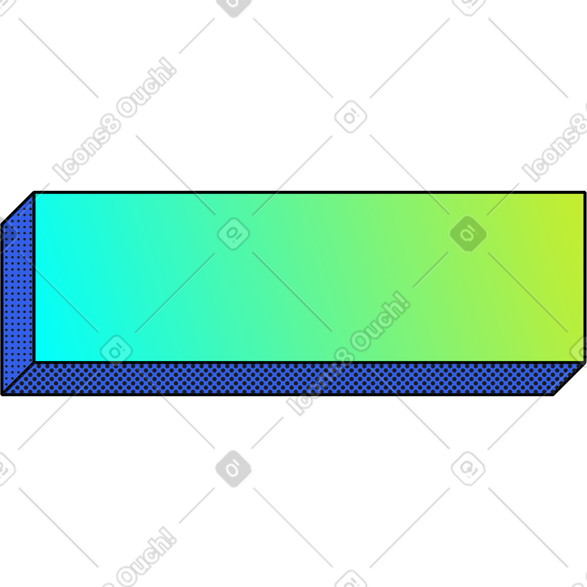 Ilustración Bloquear en estilo Memphis a descargar en PNG y SVG