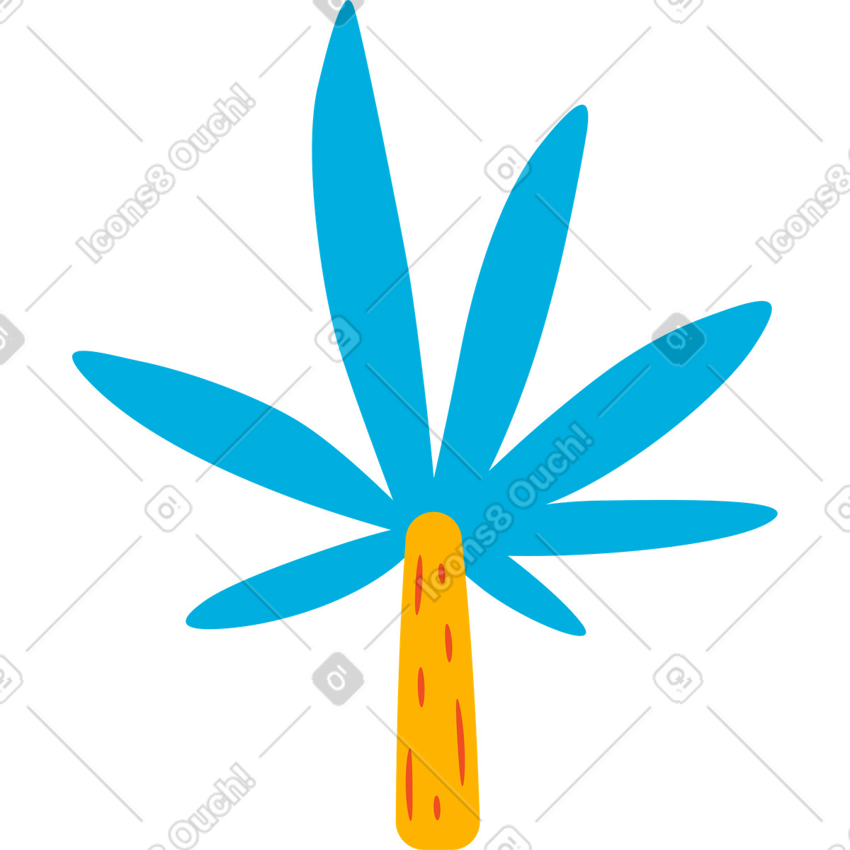 Ilustração de Palma em no estilo Flame para baixar em PNG, SVG