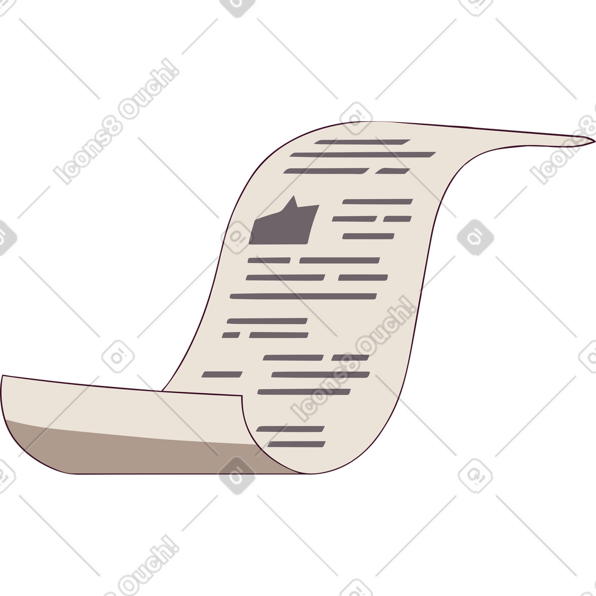 Ilustração de Papel em no estilo Eastwood para baixar em PNG, SVG