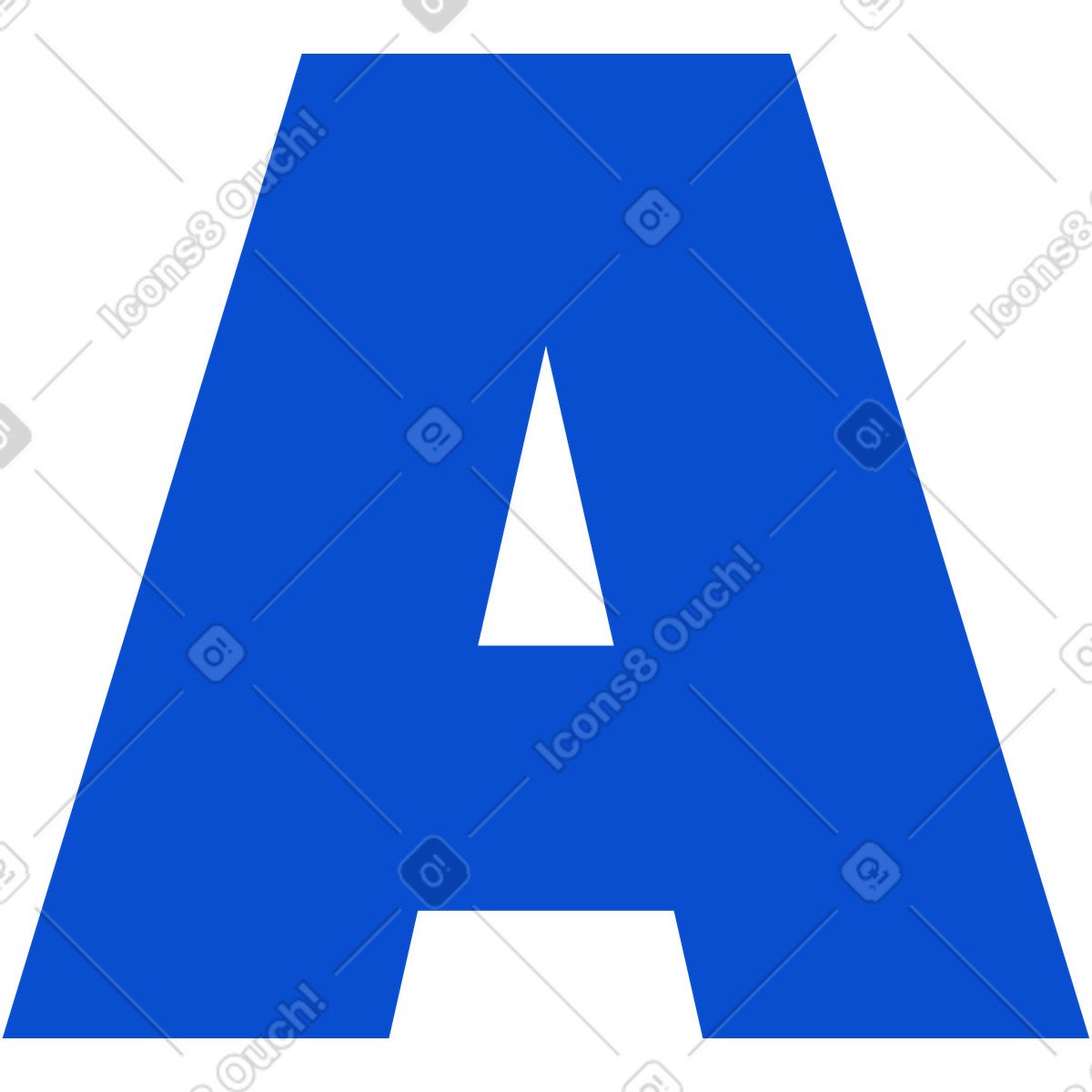 Lettera a illustrazione in stile Tiny scarica in PNG, SVG