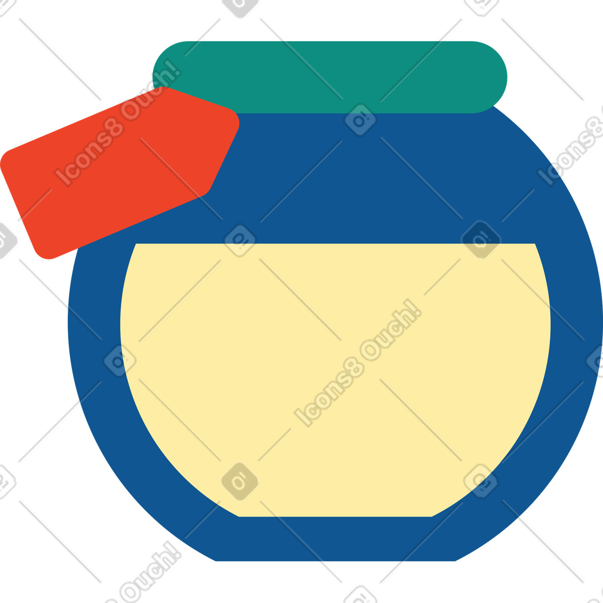 Ilustração de Mel em no estilo Polar para baixar em PNG, SVG