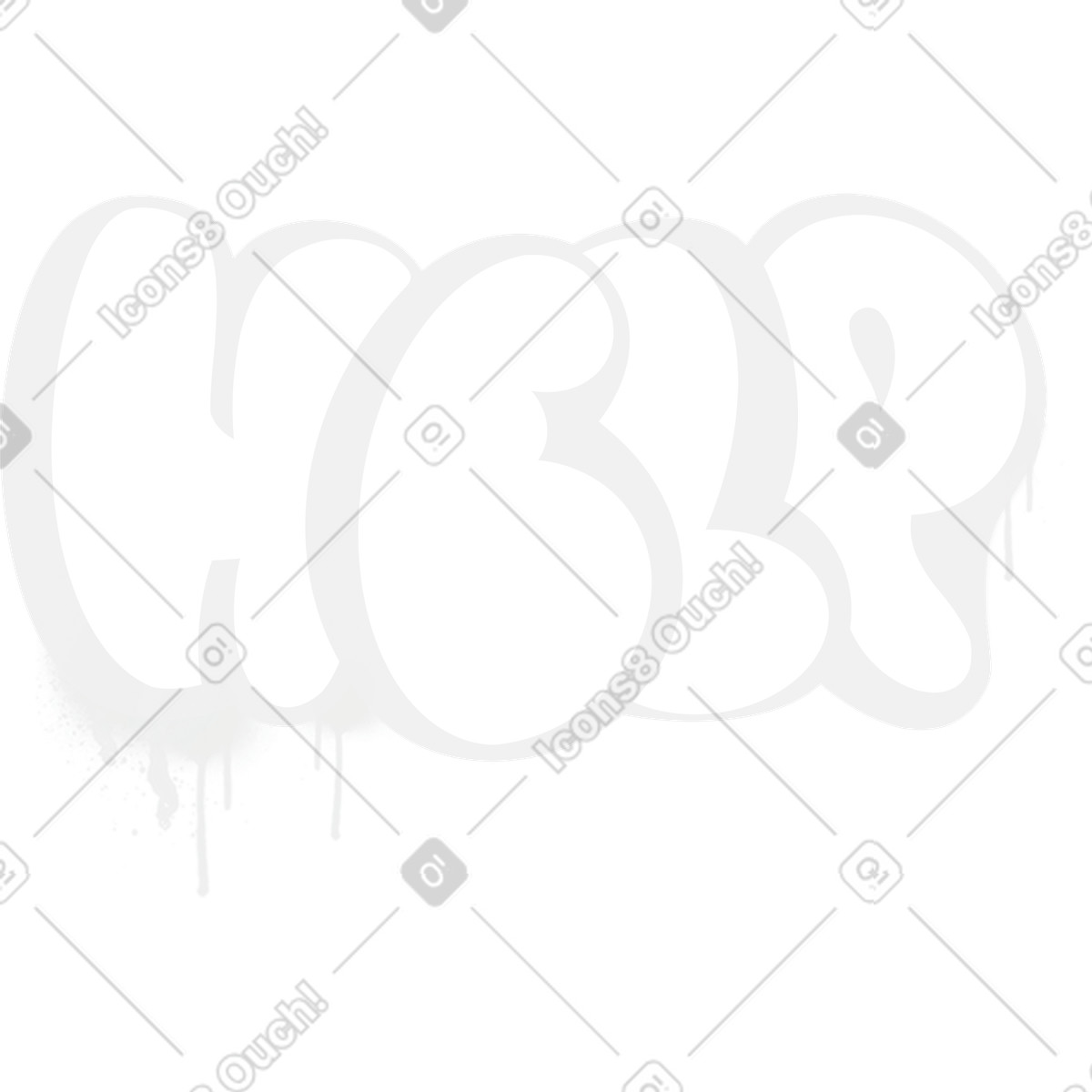 Ilustração de Ajuda graffiti em no estilo Jumble para baixar em PNG, SVG