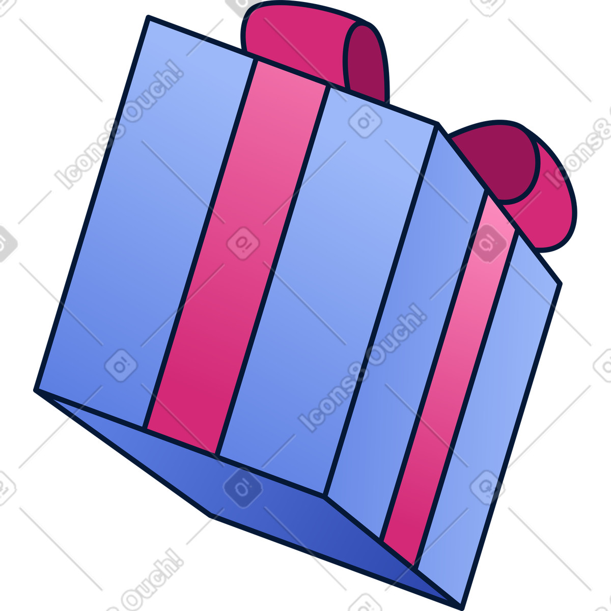 Presente illustrazione in stile Neat scarica in PNG, SVG