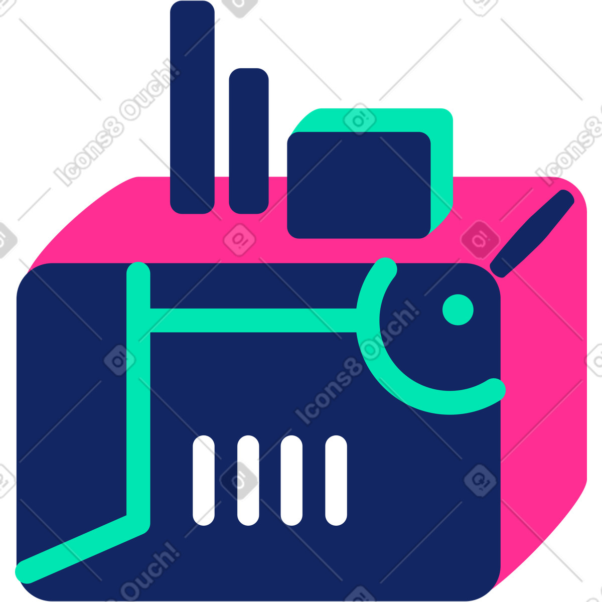 Иллюстрация Генератор в стиле Cyborg — скачать в форматах PNG, SVG