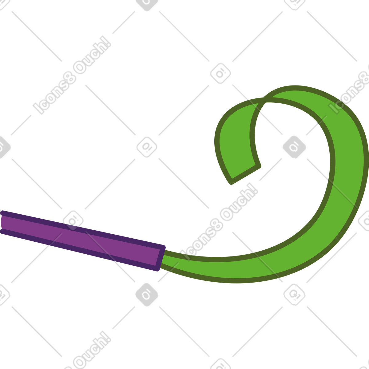 Ilustração de Soprador festa em no estilo Kitekat para baixar em PNG, SVG