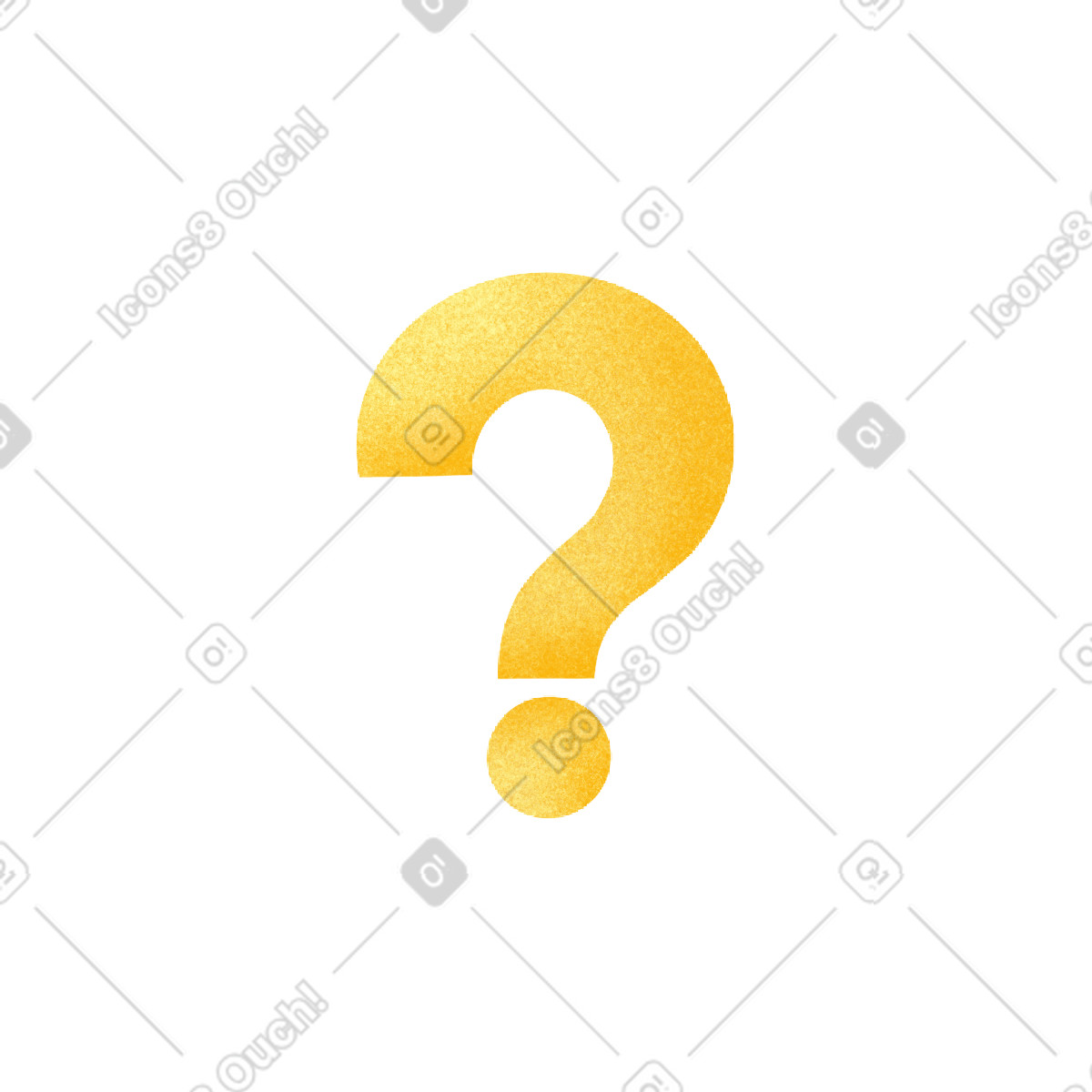 Ilustración Yellow question mark en estilo Willowy a descargar en PNG y SVG