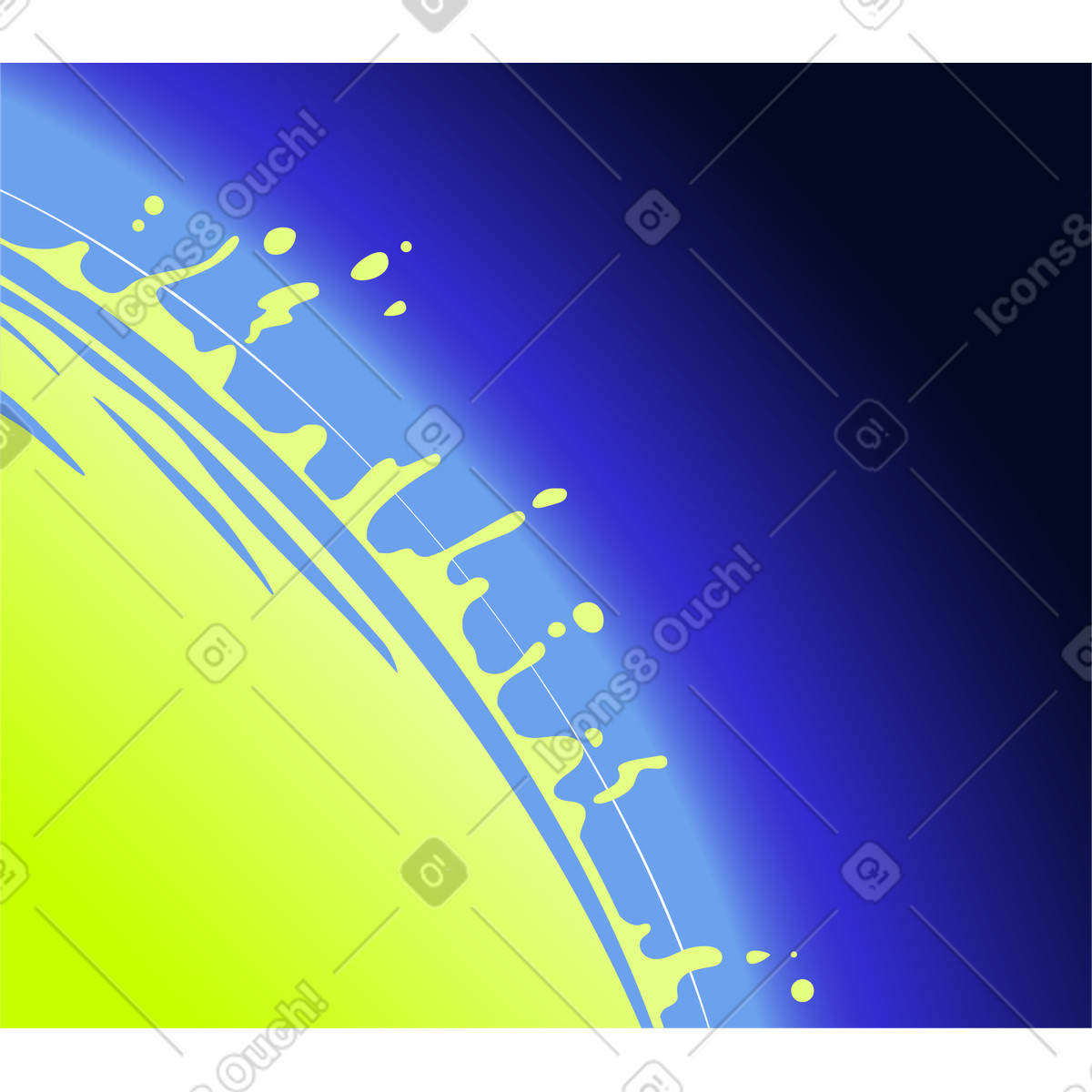 Sfondo con il sole illustrazione in stile Space scarica in PNG, SVG