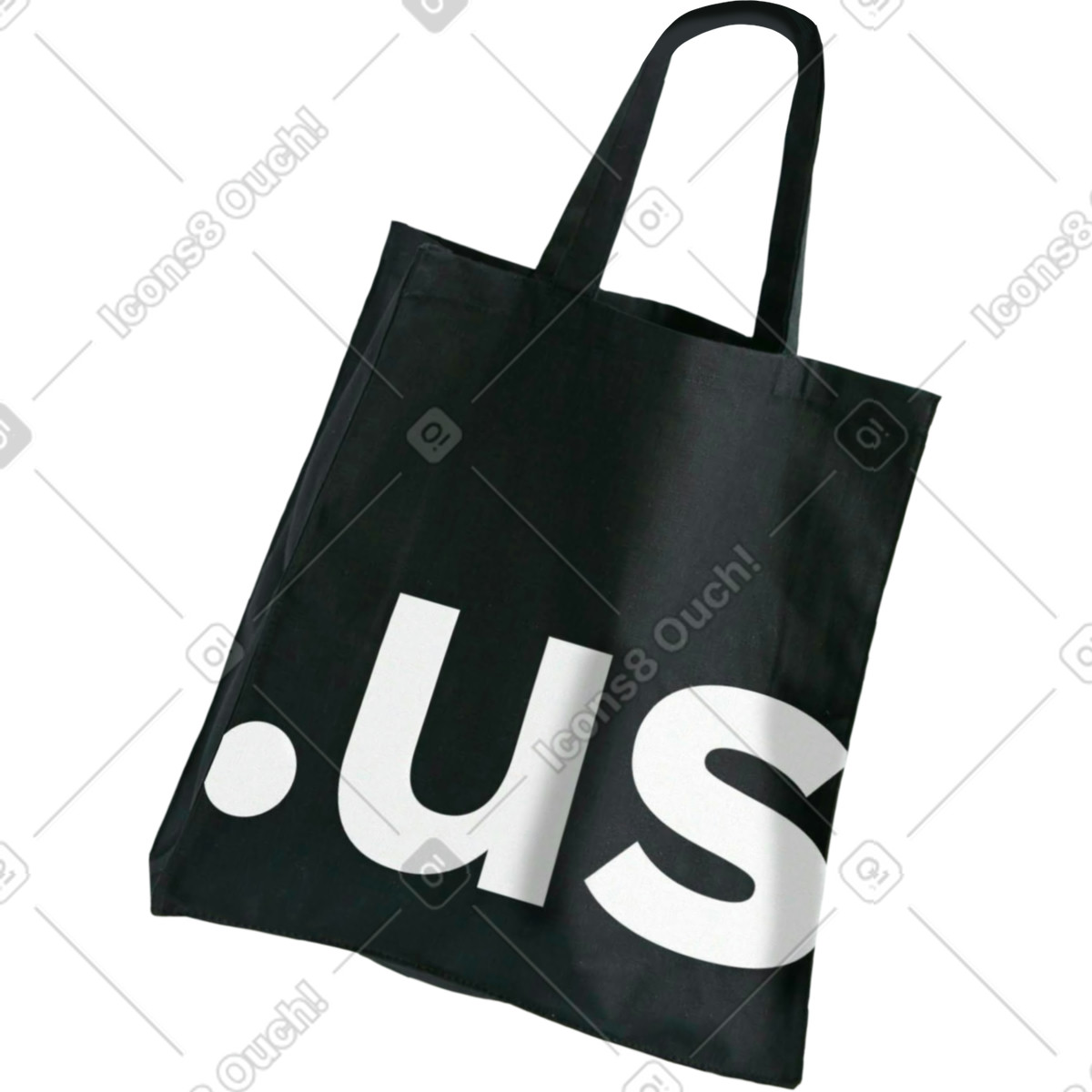 Ilustración Bolsa de compras negra en estilo Energy a descargar en PNG y SVG