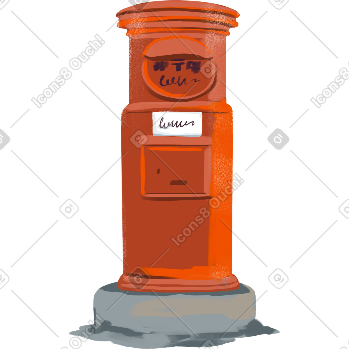 Иллюстрация Mailbox в стиле Ikigai — скачать в форматах PNG, SVG