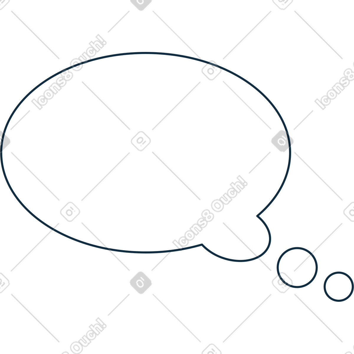 下载 Bubble gum 风格的 白色气泡 插画，支持 PNG、SVG 格式