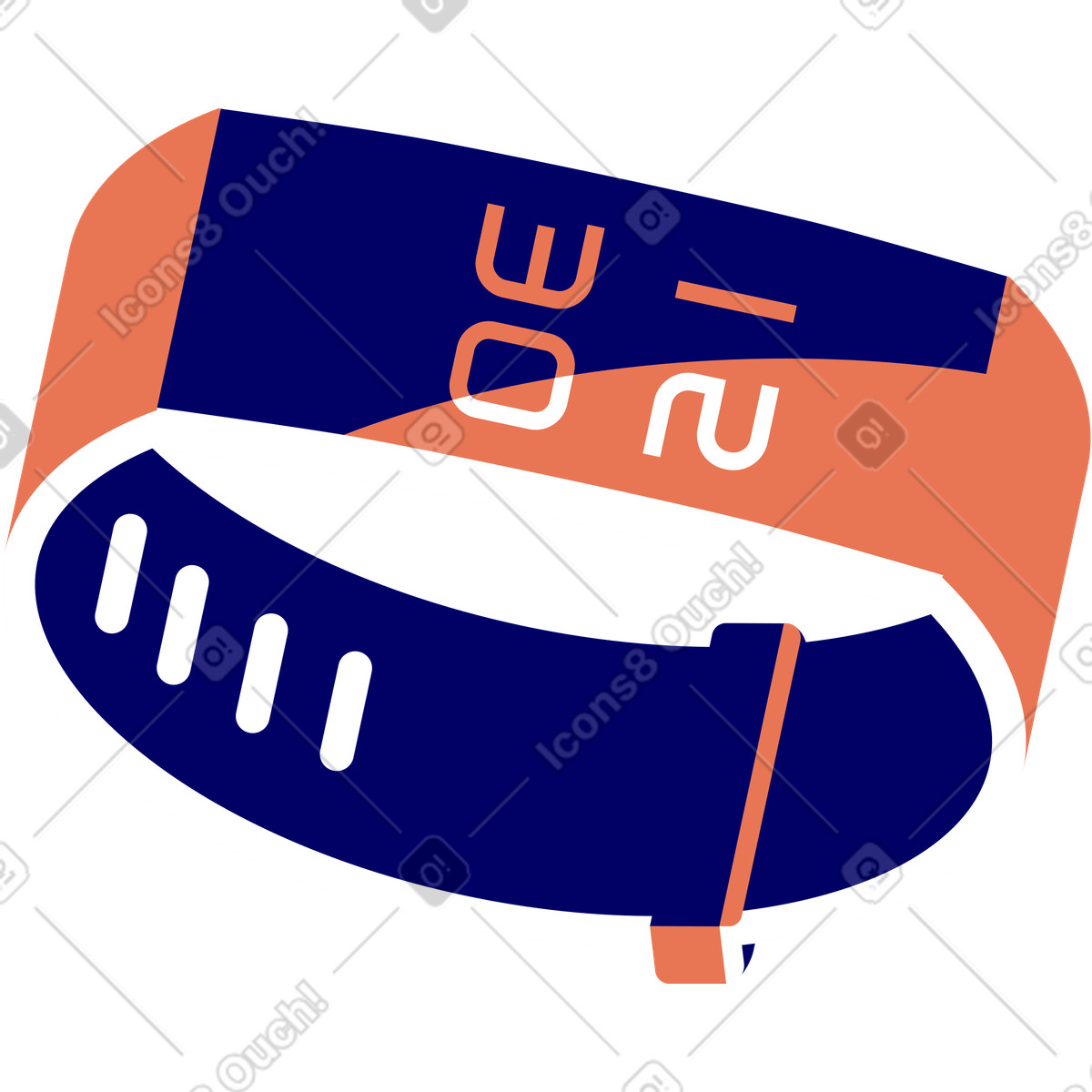 Fitness-armband-Illustration im Lounge-Stil als Download in PNG, SVG