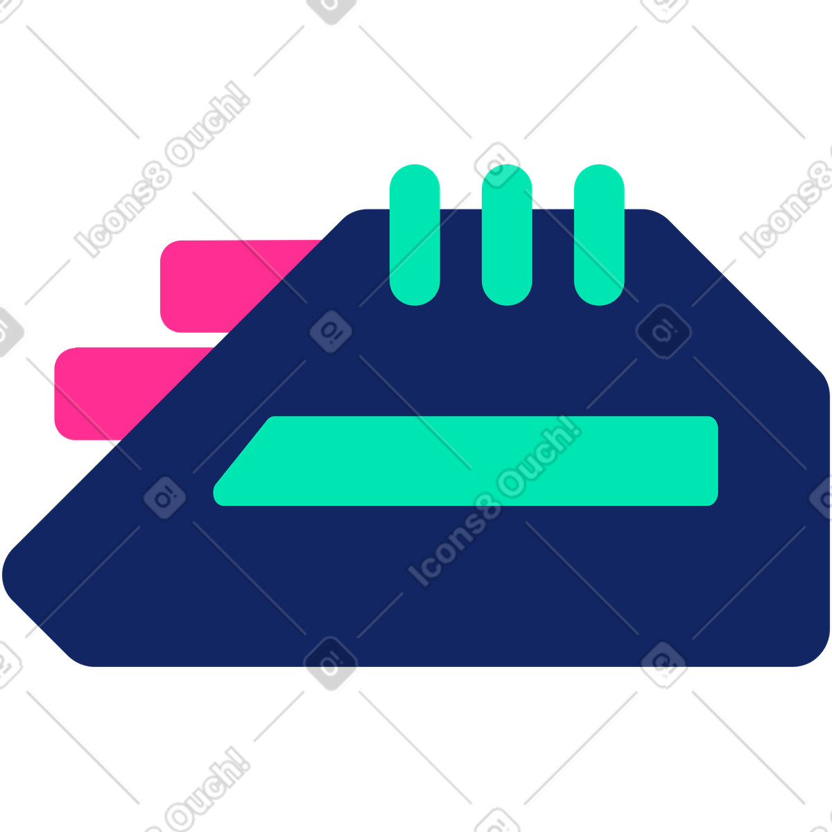 Unità batteria illustrazione in stile Cyborg scarica in PNG, SVG