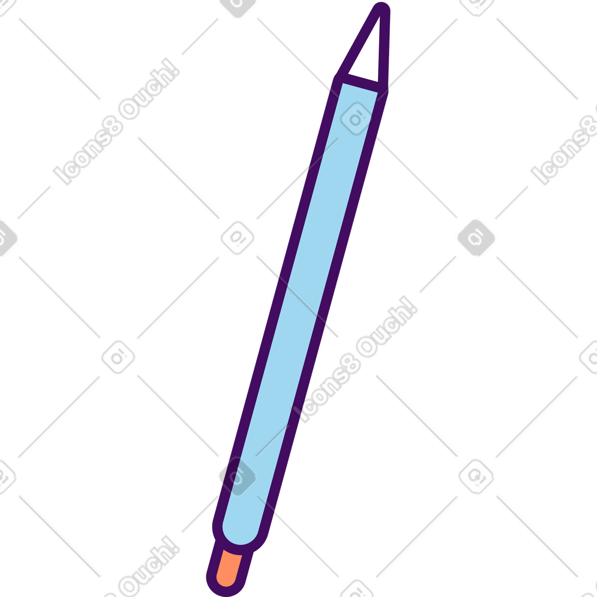 Ilustración Lápiz automático en estilo Simplistic a descargar en PNG y SVG