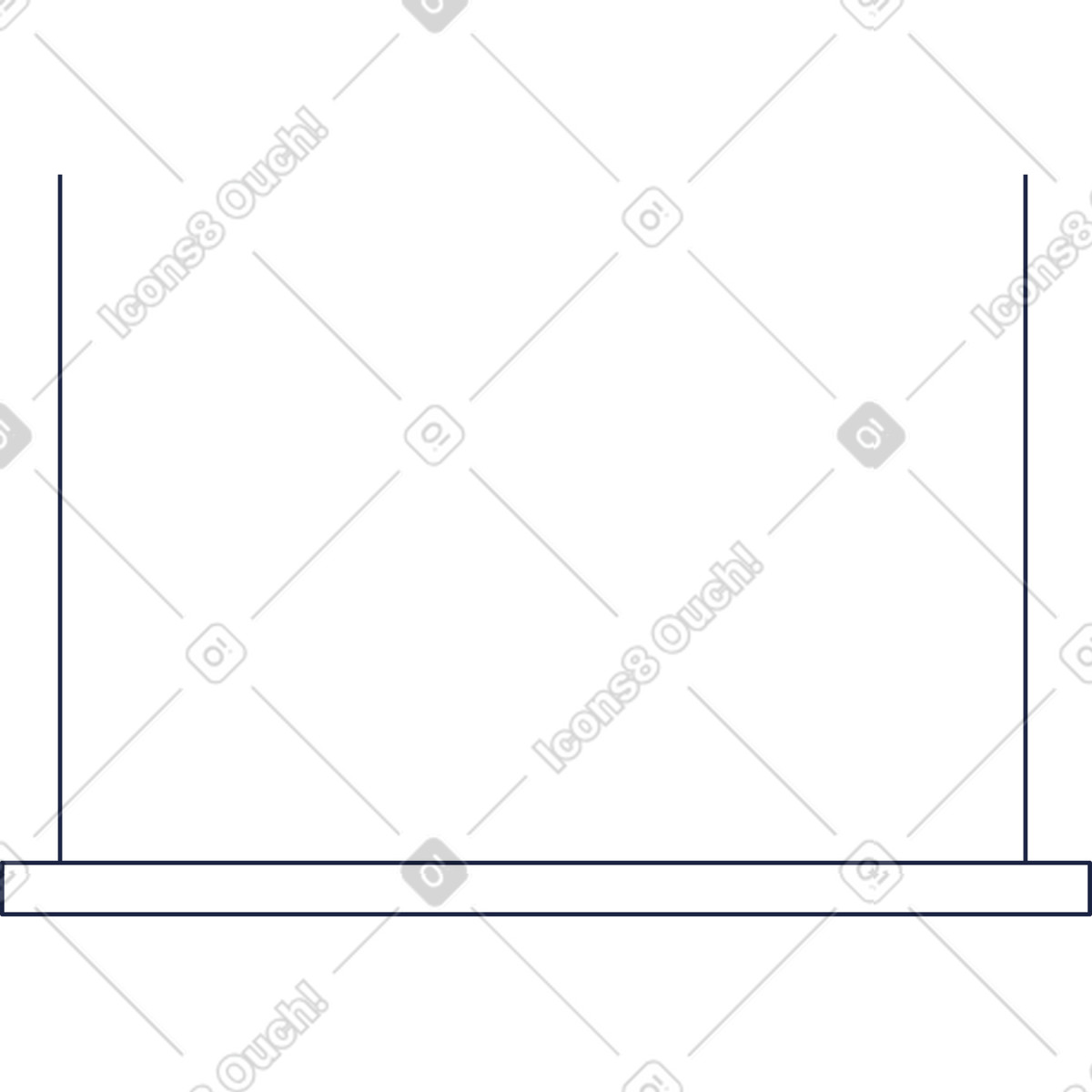 Lampada da ufficio illustrazione in stile Urban Line scarica in PNG, SVG
