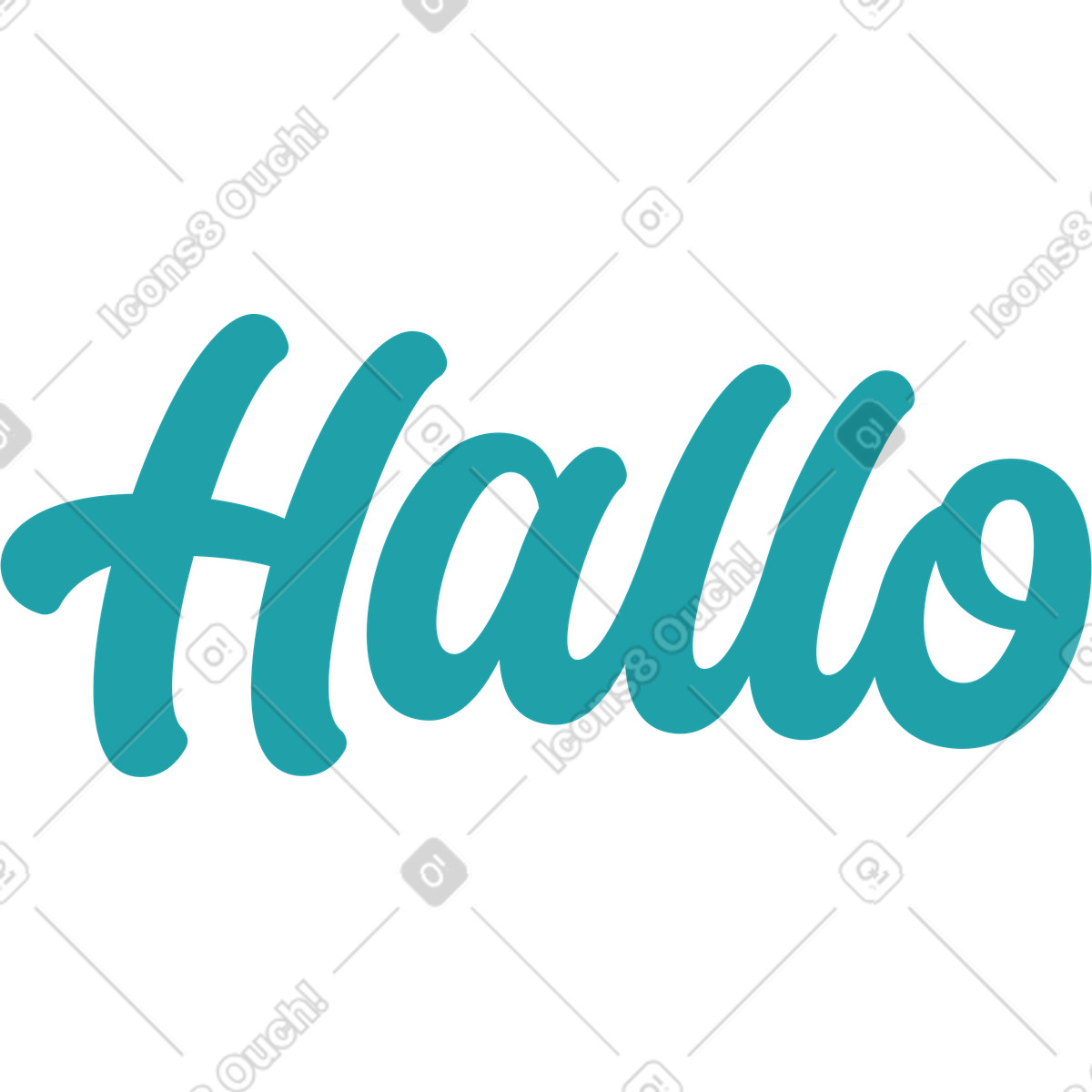Ilustración Hola en estilo Sammy a descargar en PNG y SVG