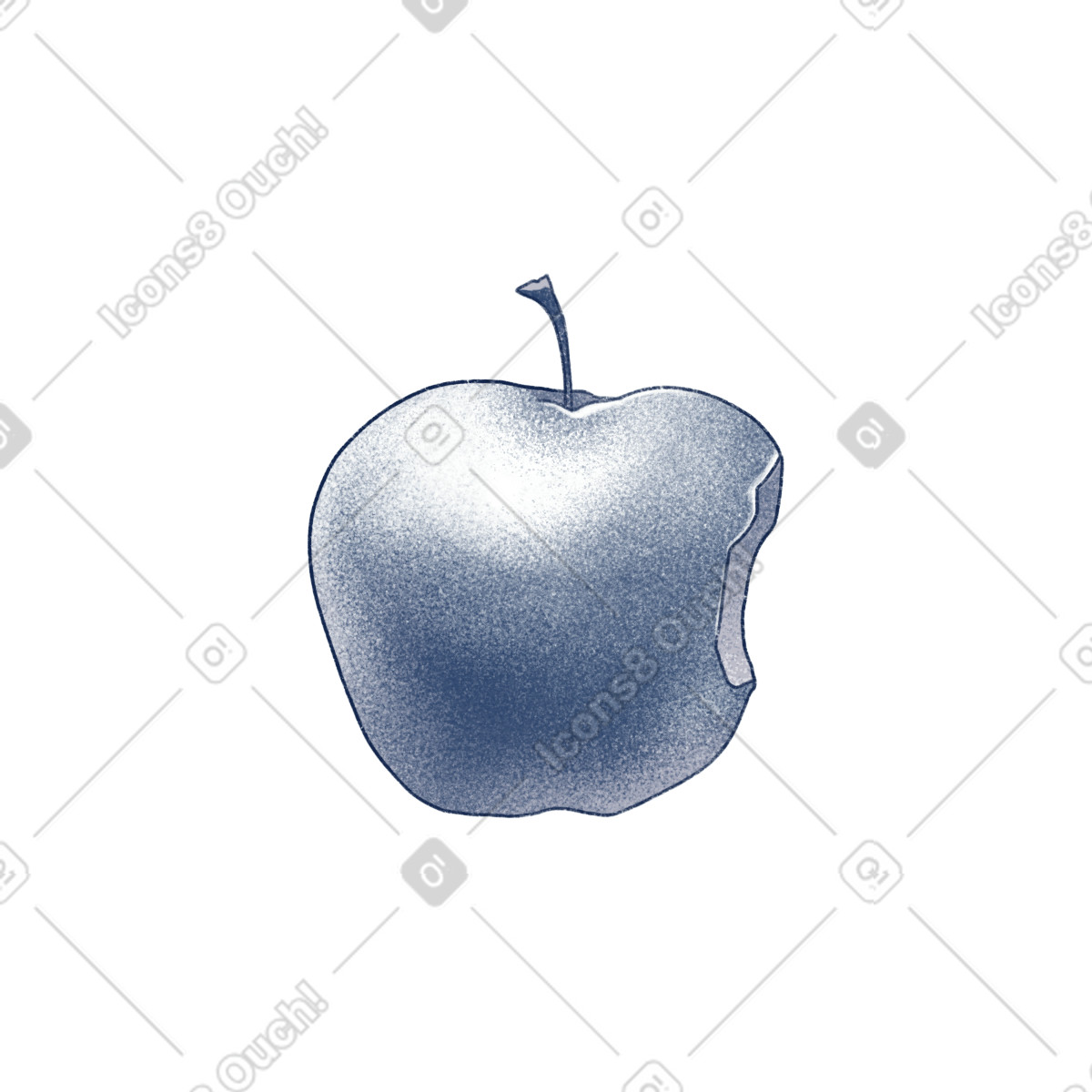 Illustration Apple dans le style Haze à télécharger aux formats PNG, SVG