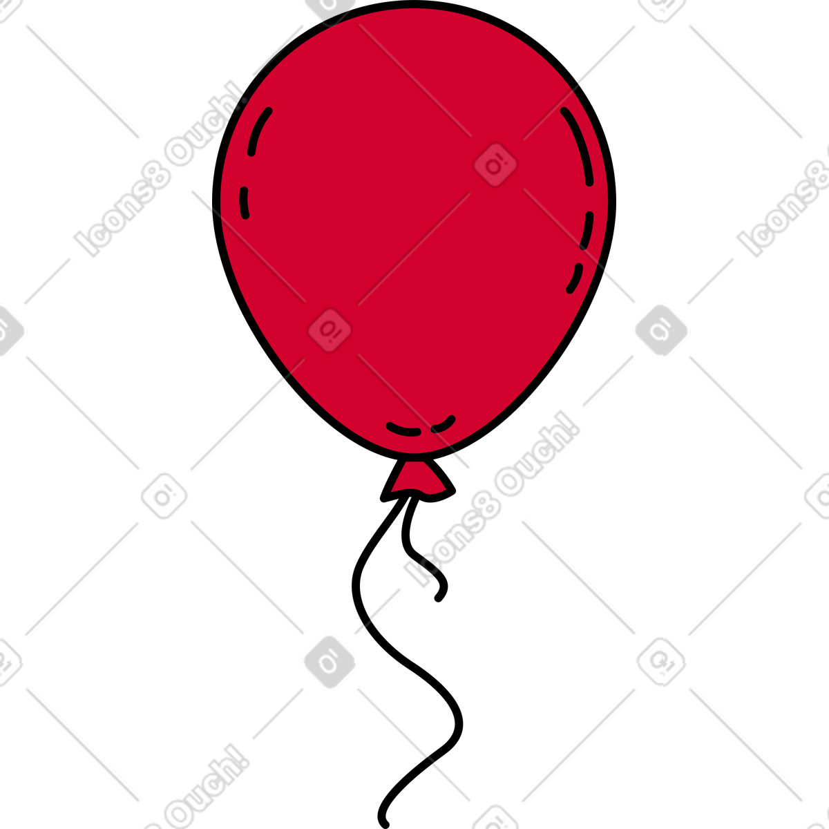 Ilustración Globo en estilo Ruby a descargar en PNG y SVG