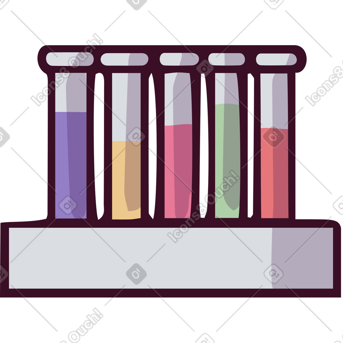 Test-tube illustration in Eastwood style download in PNG, SVG