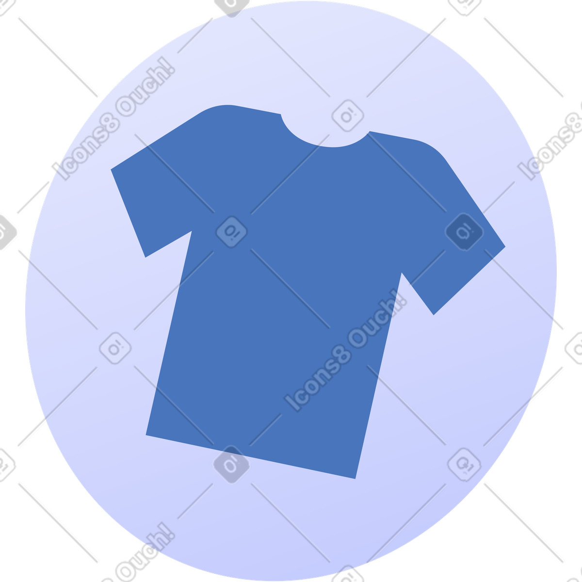 Ilustración T-shirt clothing symbol for laundry app menu and interface en estilo Quantum a descargar en PNG y SVG