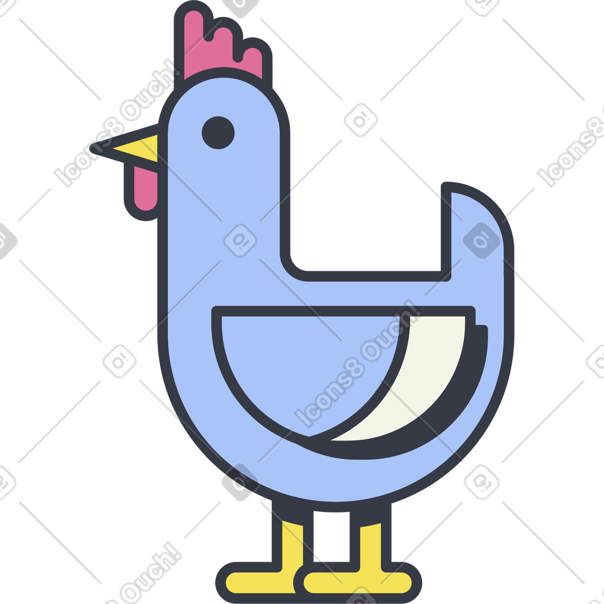 Иллюстрация Куриный в стиле Abstract — скачать в форматах PNG, SVG