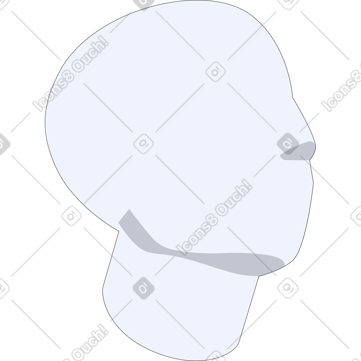 Testa di manichino illustrazione in stile Kit scarica in PNG, SVG