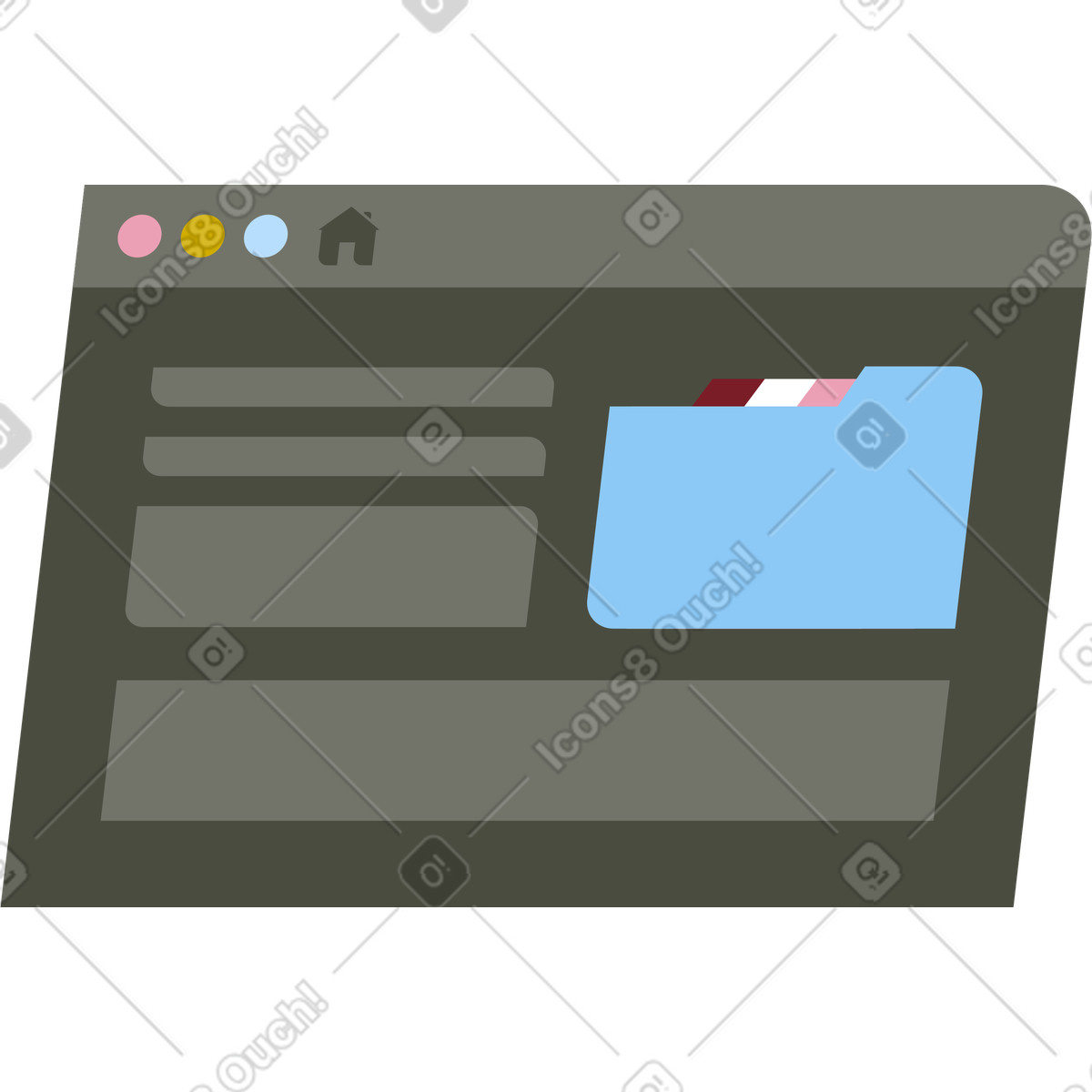 Finestra dello schermo illustrazione in stile Vector scarica in PNG, SVG