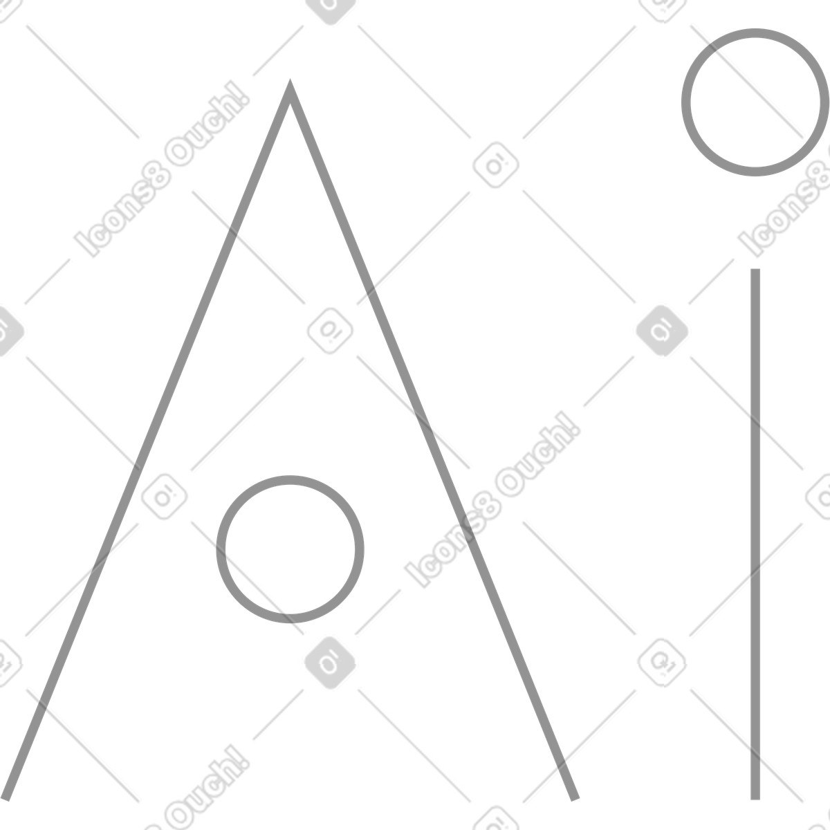 Lettere ai illustrazione in stile Concept scarica in PNG, SVG