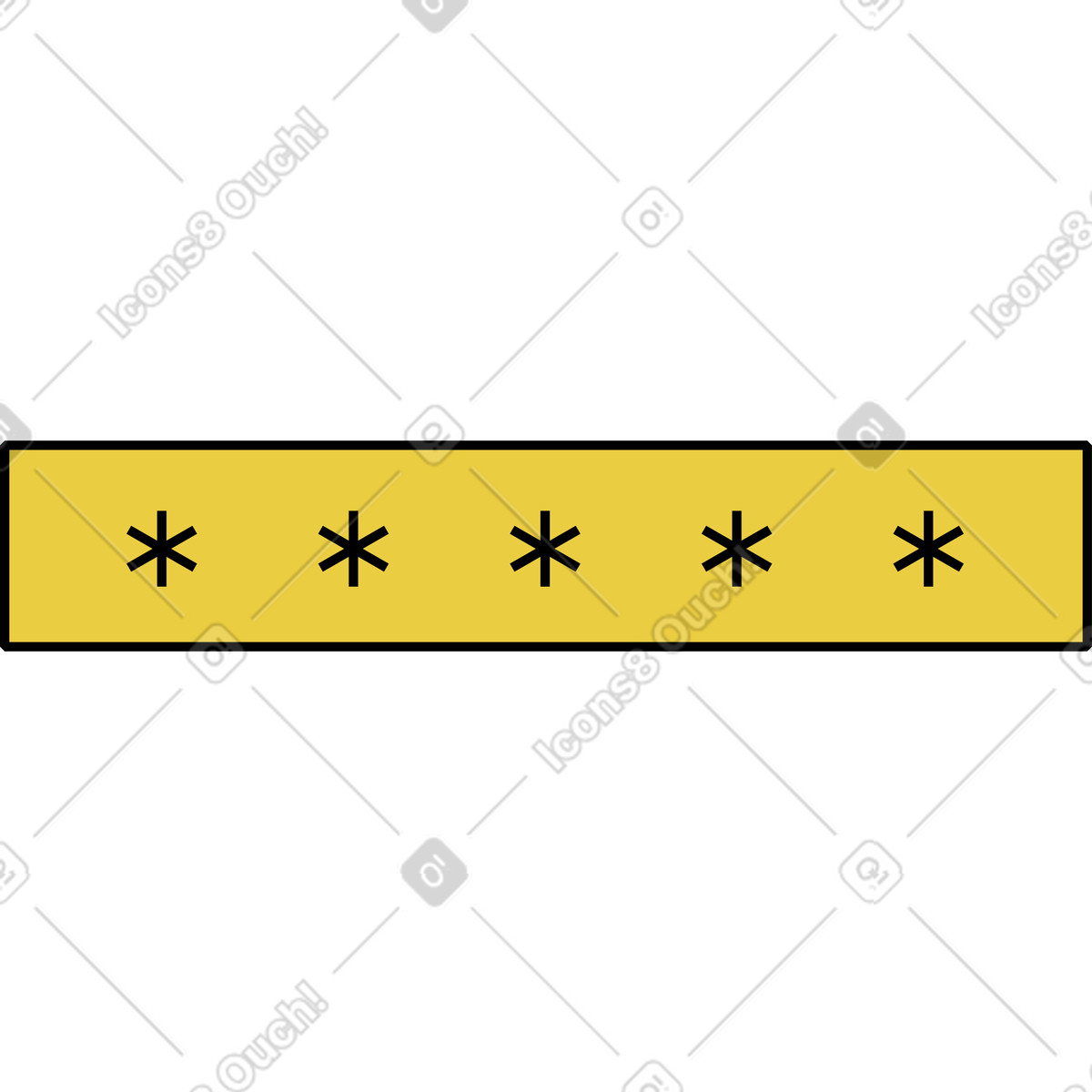Passwort-Illustration im Memphis-Stil als Download in PNG, SVG