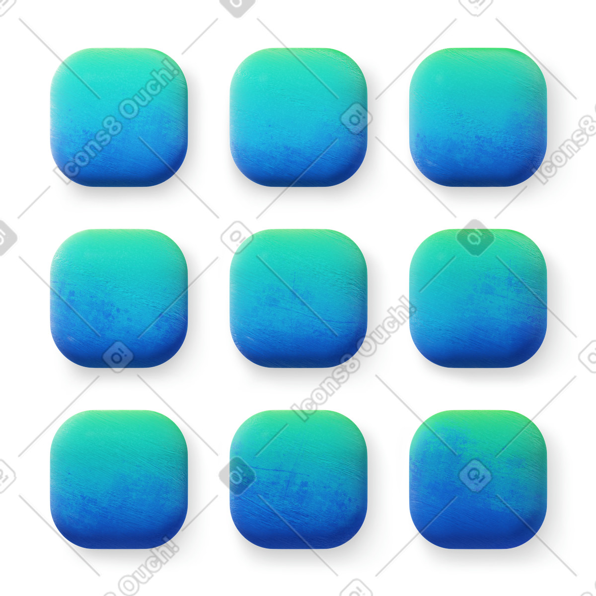 Table grid illustrazione in stile 3D Microsoft Fluent illustration scarica in PNG, SVG