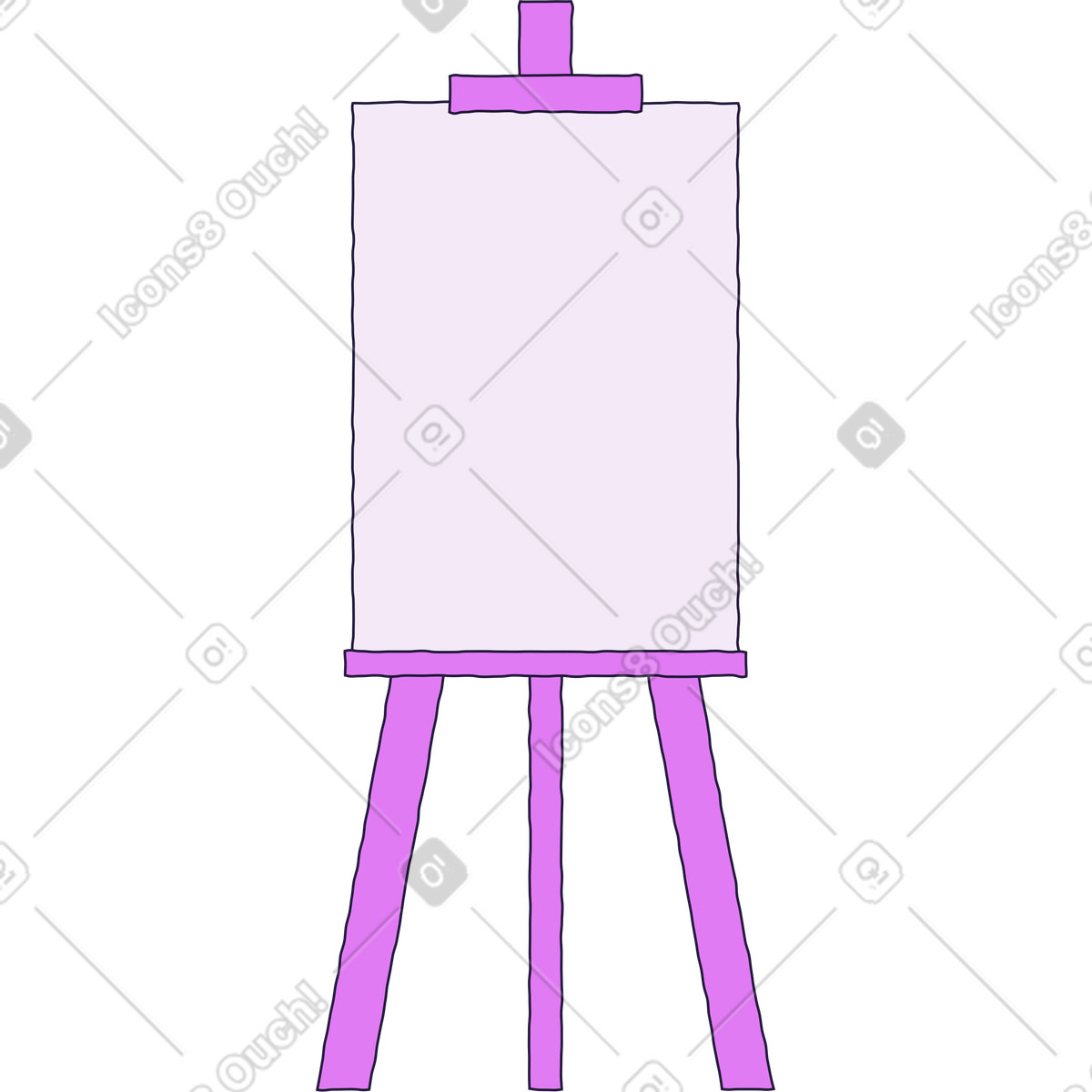 Conifer スタイルの イーゼル のイラストをPNG、SVG形式でダウンロード
