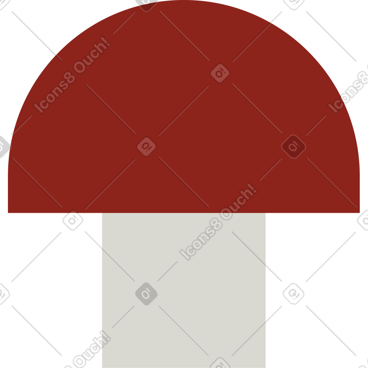 下载 Burgundy 风格的 蘑菇 插画，支持 PNG、SVG 格式