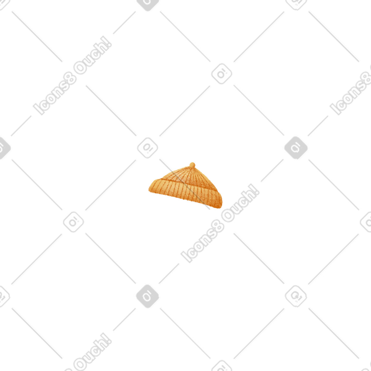 下载 Woolly 风格的 帽子黄色 插画，支持 PNG、SVG 格式