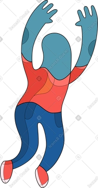 Man sturdy jumping PNG, SVG