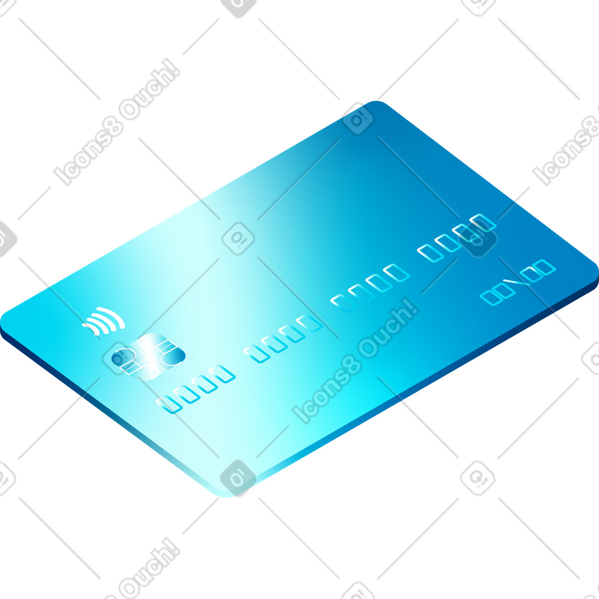 Carta bancaria illustrazione in stile Glare scarica in PNG, SVG