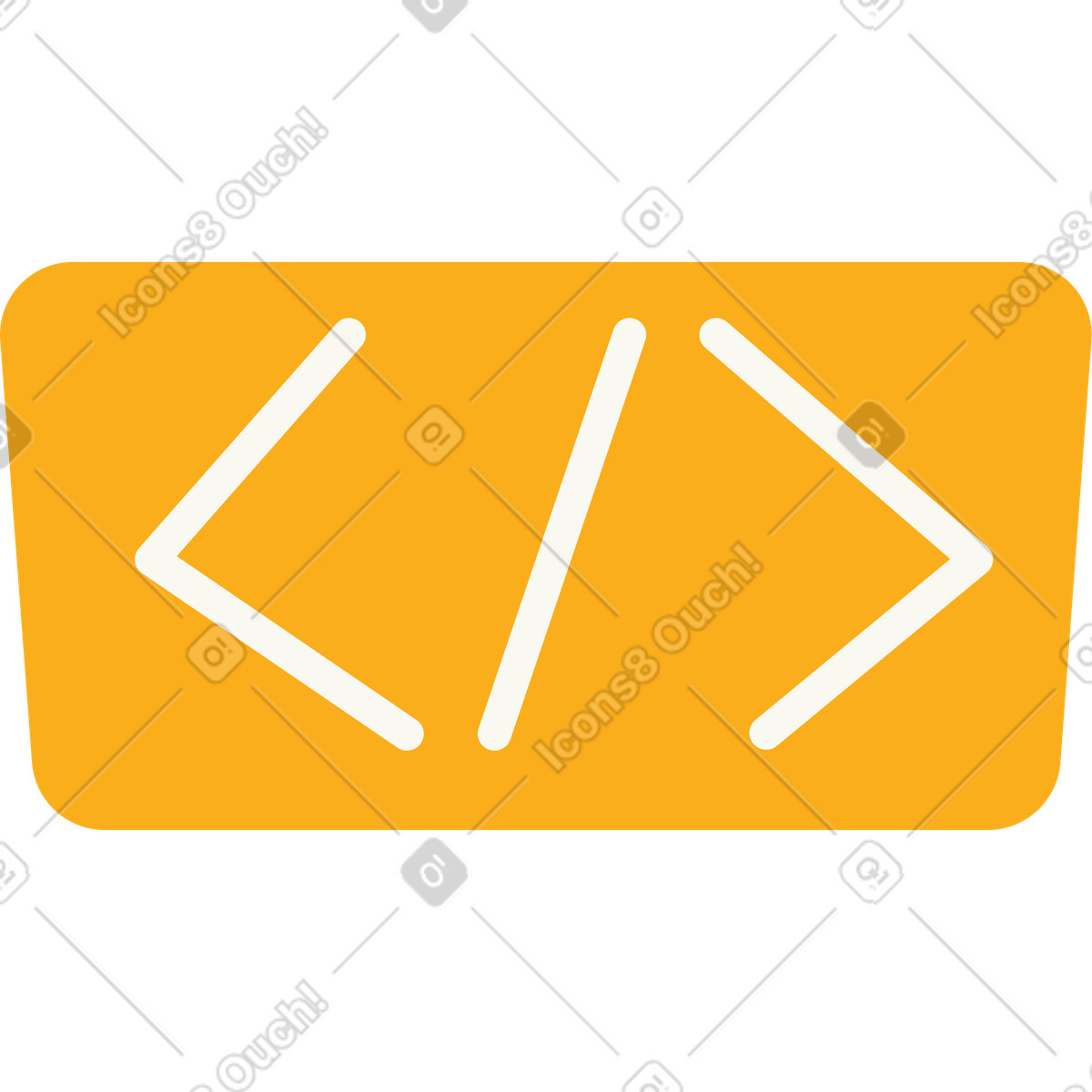 Code programming icon illustration in Juicy style download in PNG, SVG