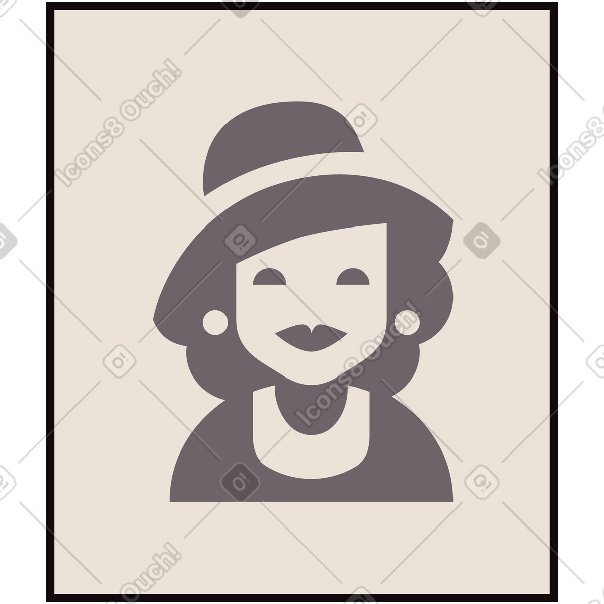 Poster-Illustration im Eastwood-Stil als Download in PNG, SVG