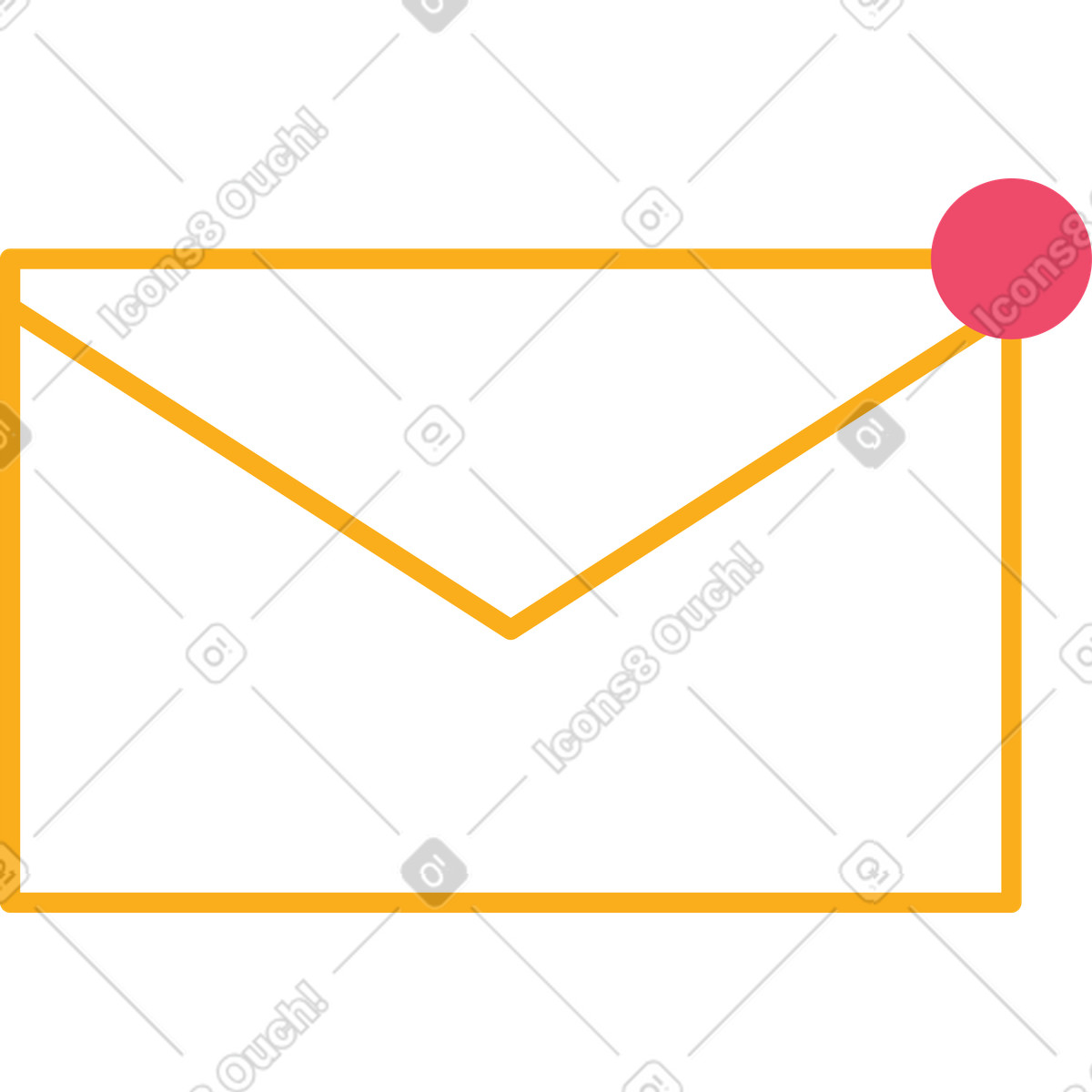 Juicy スタイルの 閉じた電子メールの封筒 のイラストをPNG、SVG形式でダウンロード