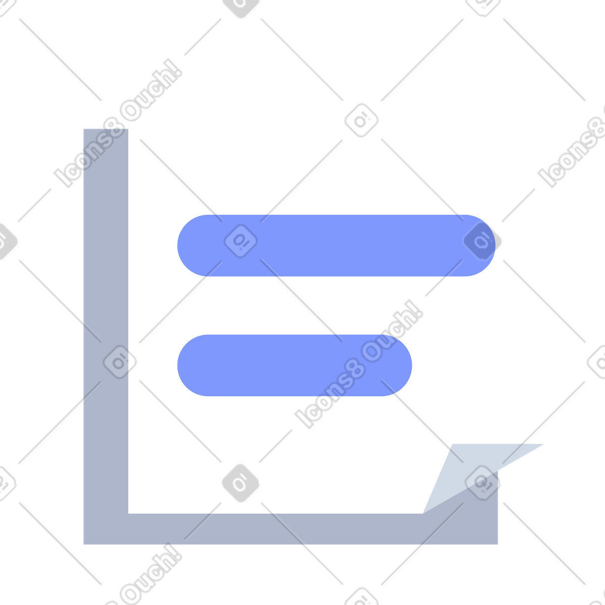 Task reminder on sticky note with text lines illustration in System style download in PNG, SVG