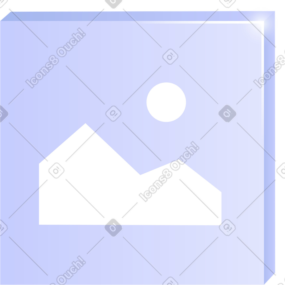 Ilustración Icono de imagen en estilo Quantum a descargar en PNG y SVG