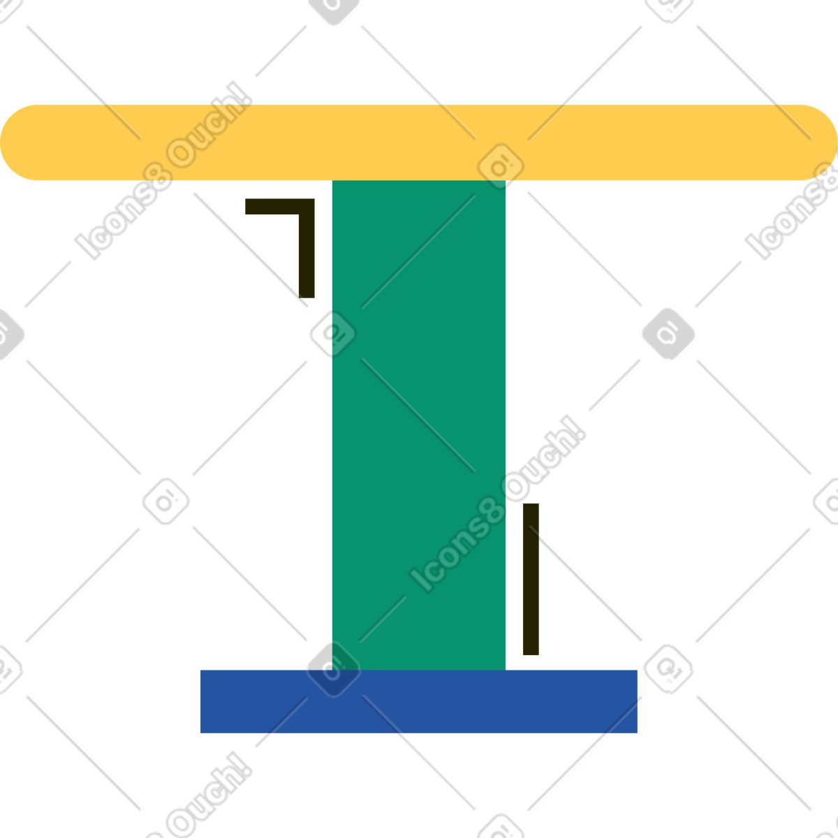 Table illustration in Spot style download in PNG, SVG
