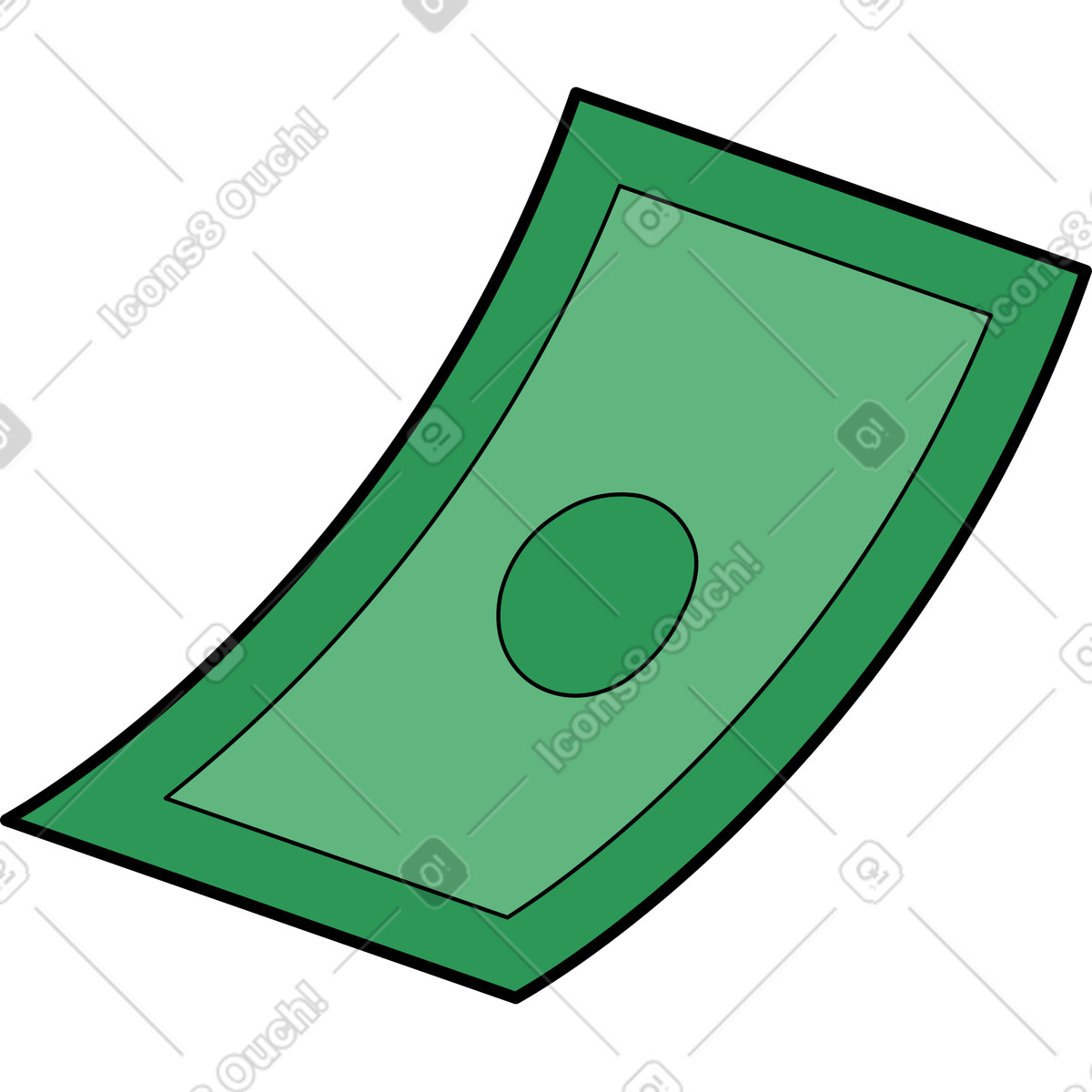 Ilustração de Papel moeda em no estilo Surr para baixar em PNG, SVG