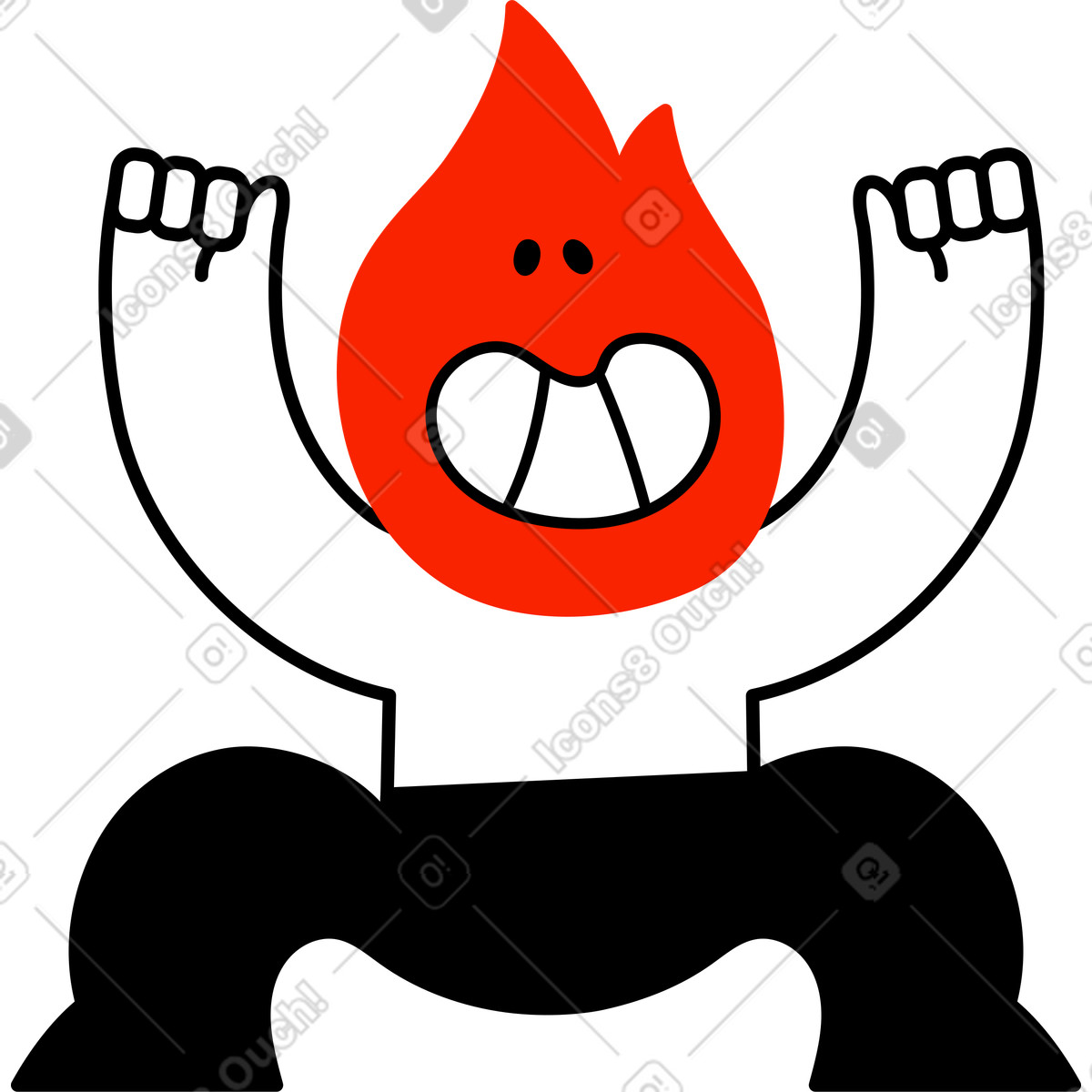 Ilustração de Personagem animado com alguma coisa em no estilo Giggle para baixar em PNG, SVG