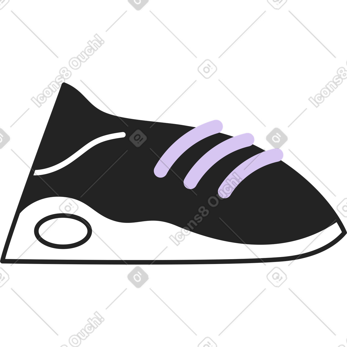 Ilustración Zapatillas deportivas en estilo Sammy Line a descargar en PNG y SVG